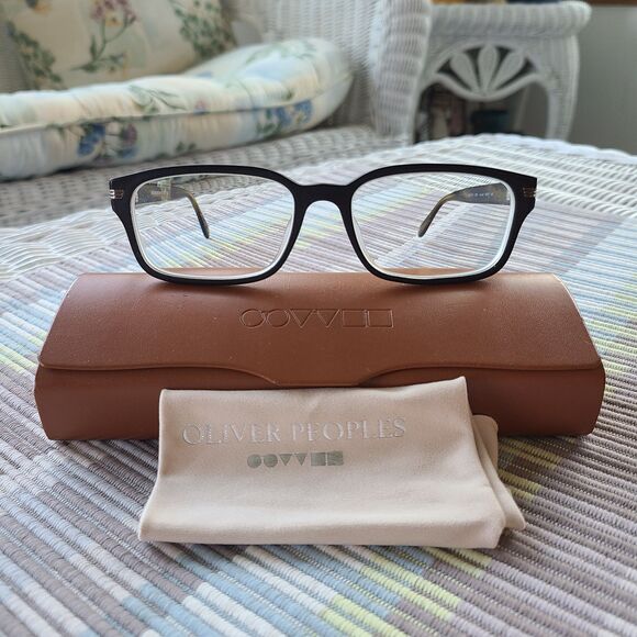 Oliver Peoples Jo Jo OV5173 1282 Unisex Eyeglasses - Matte Black - Made In Italy - Picture 1 of 10